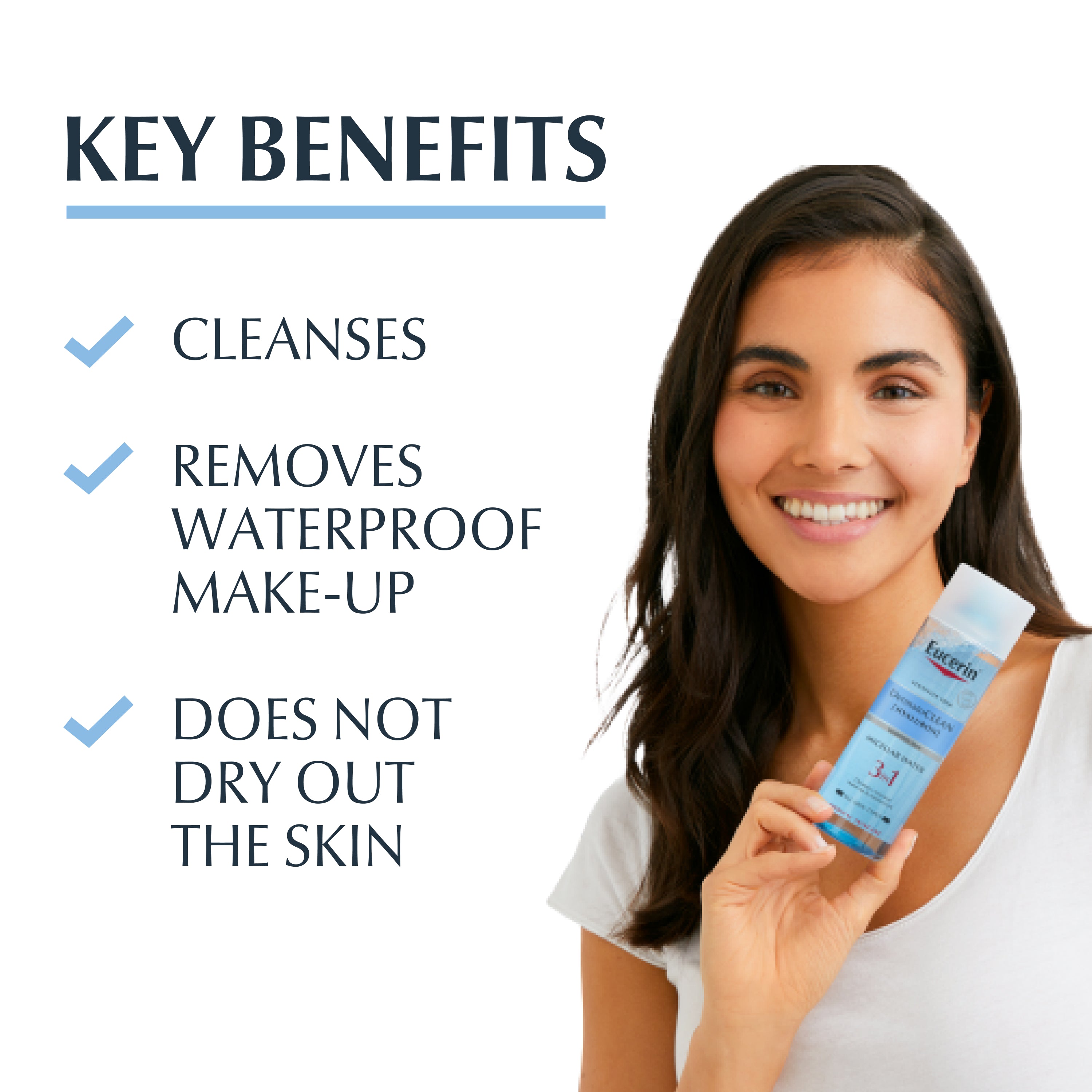 Eucerin DermatoCLEAN Solução de Limpeza Micelar 3 em 1 200ml