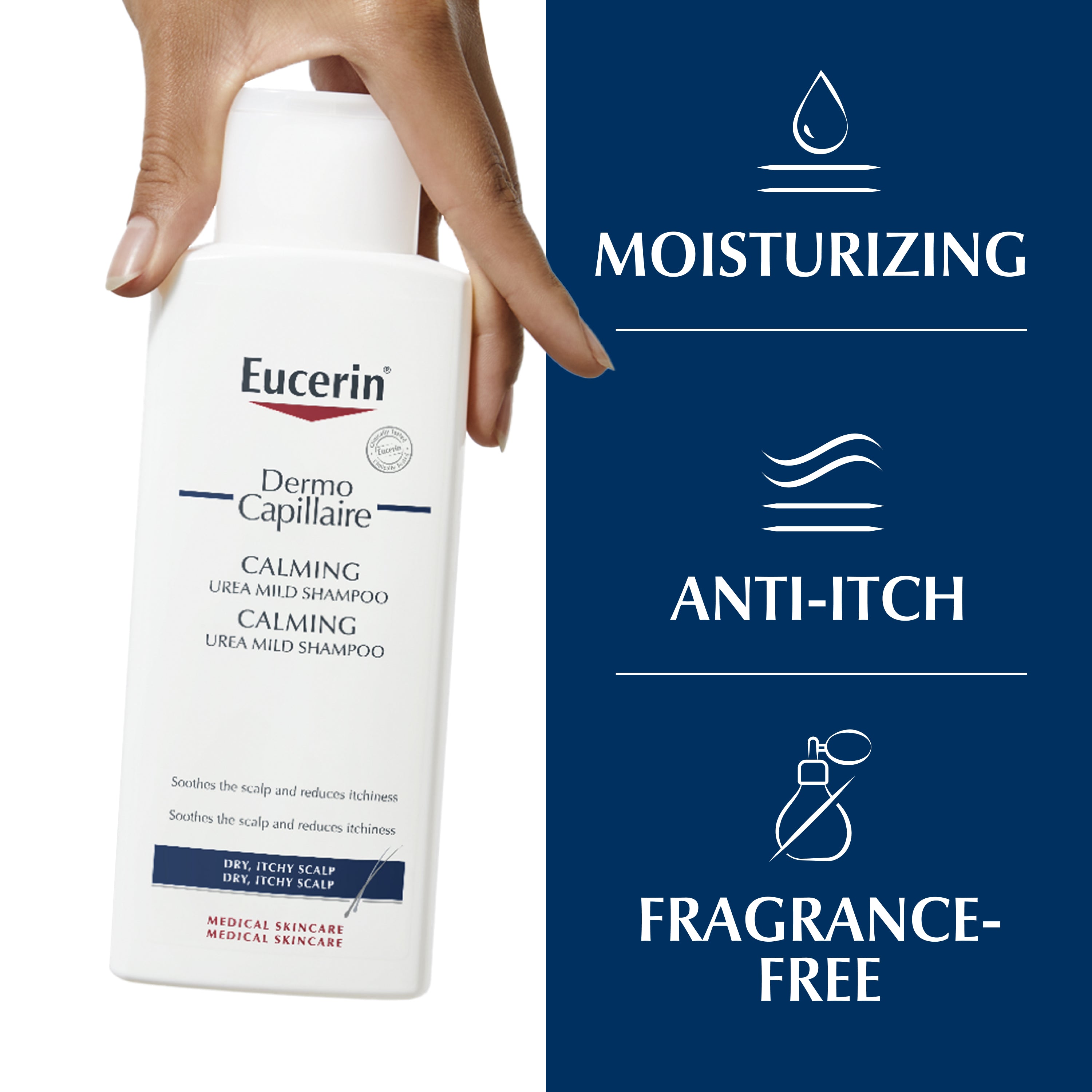Eucerin DermoCapillaire Champô Apaziguante 5% Ureia 250 ml