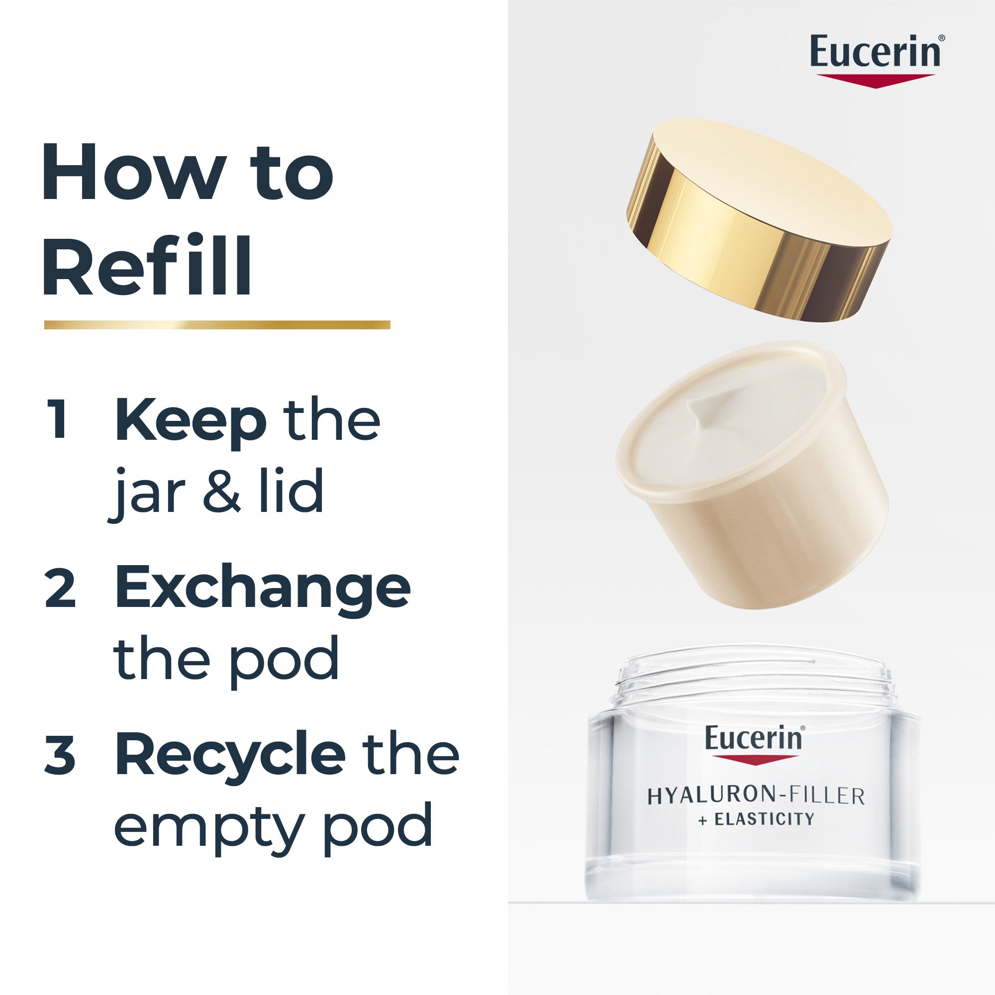 Eucerin Hyaluron-Filler + Elasticity Creme de Noite Recarga 50 ml