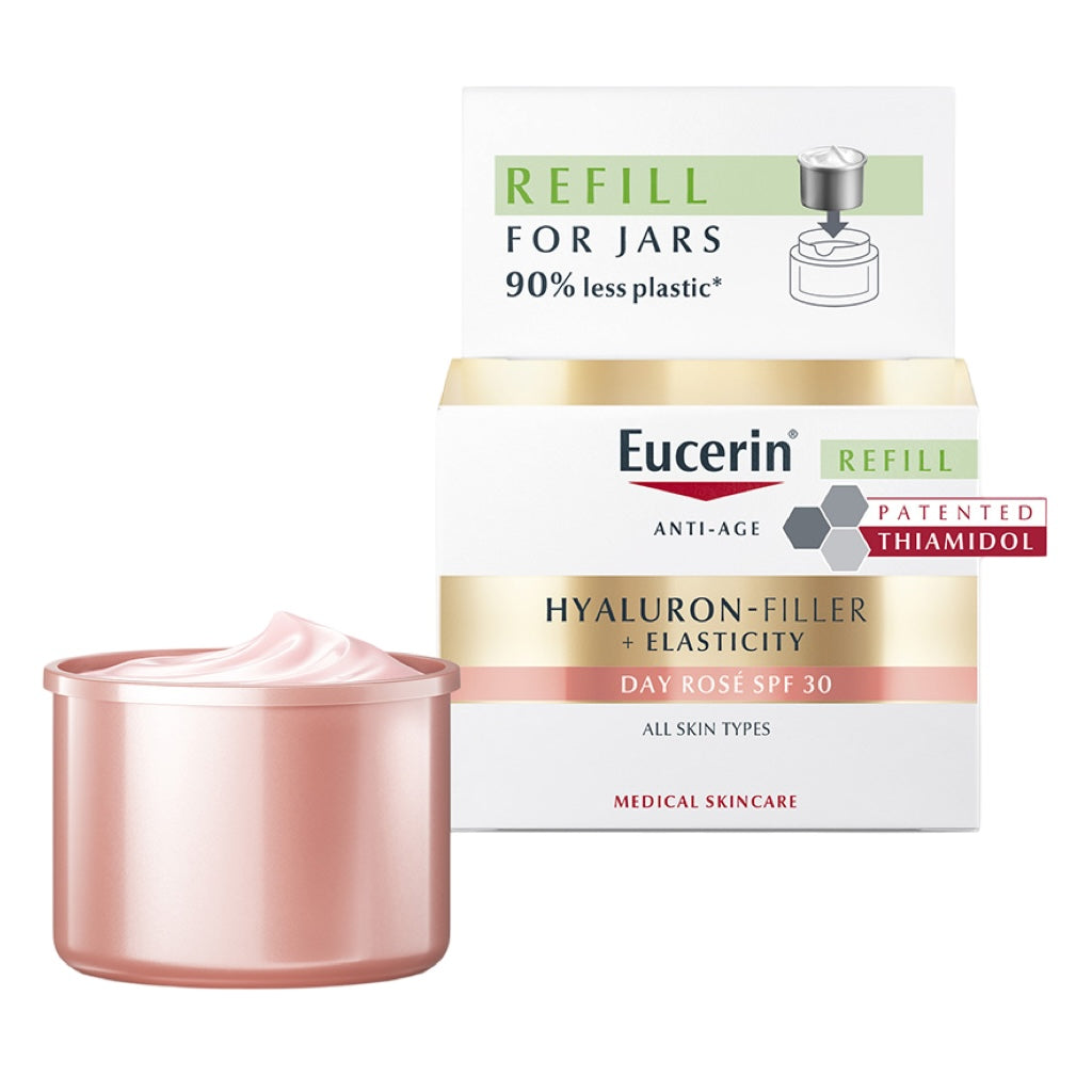 Eucerin Hyaluron-Filler + Elasticity Day Rose FPS 30 Recarga 50 ml