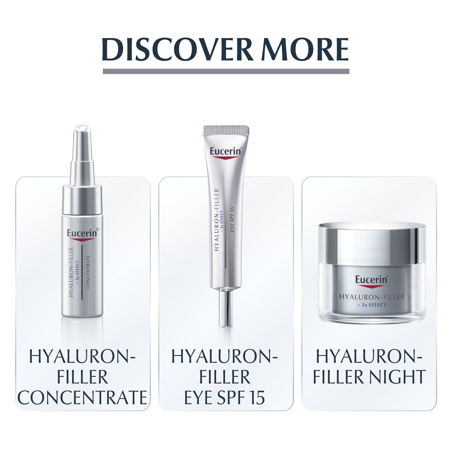 Eucerin Hyaluron-Filler x3 Effect Creme de Dia - Pele Seca FPS 15 50 ml