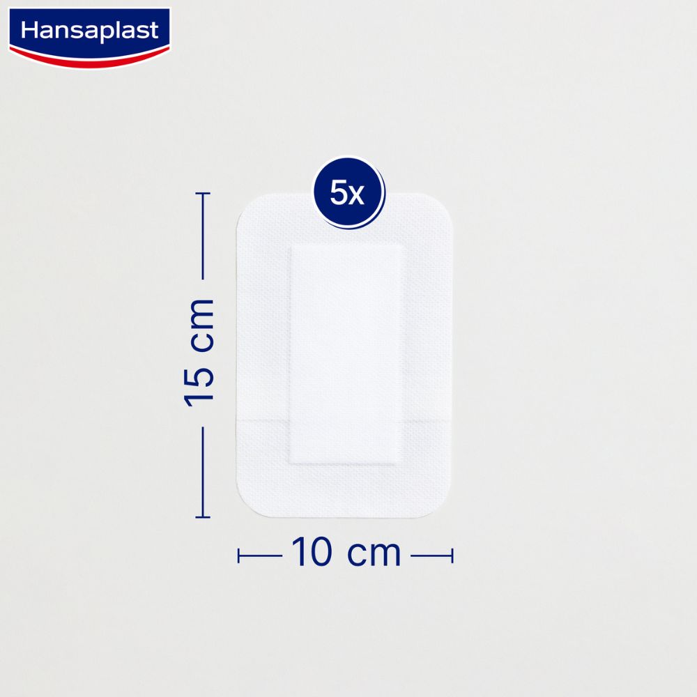 Hansaplast Sensitive Pensos 3XL 10x15cm 5 unidades