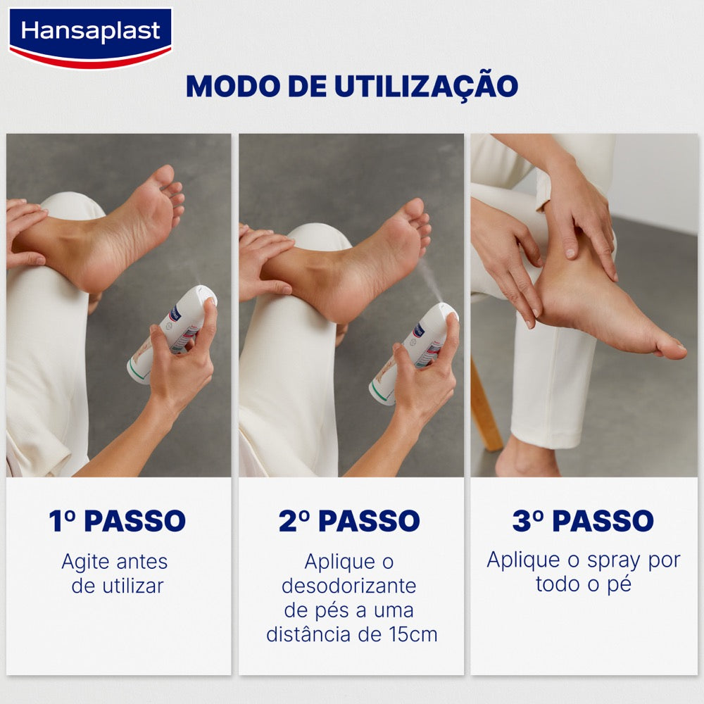 Hansaplast Desodorizante Para Pés 2 em 1 150 ml