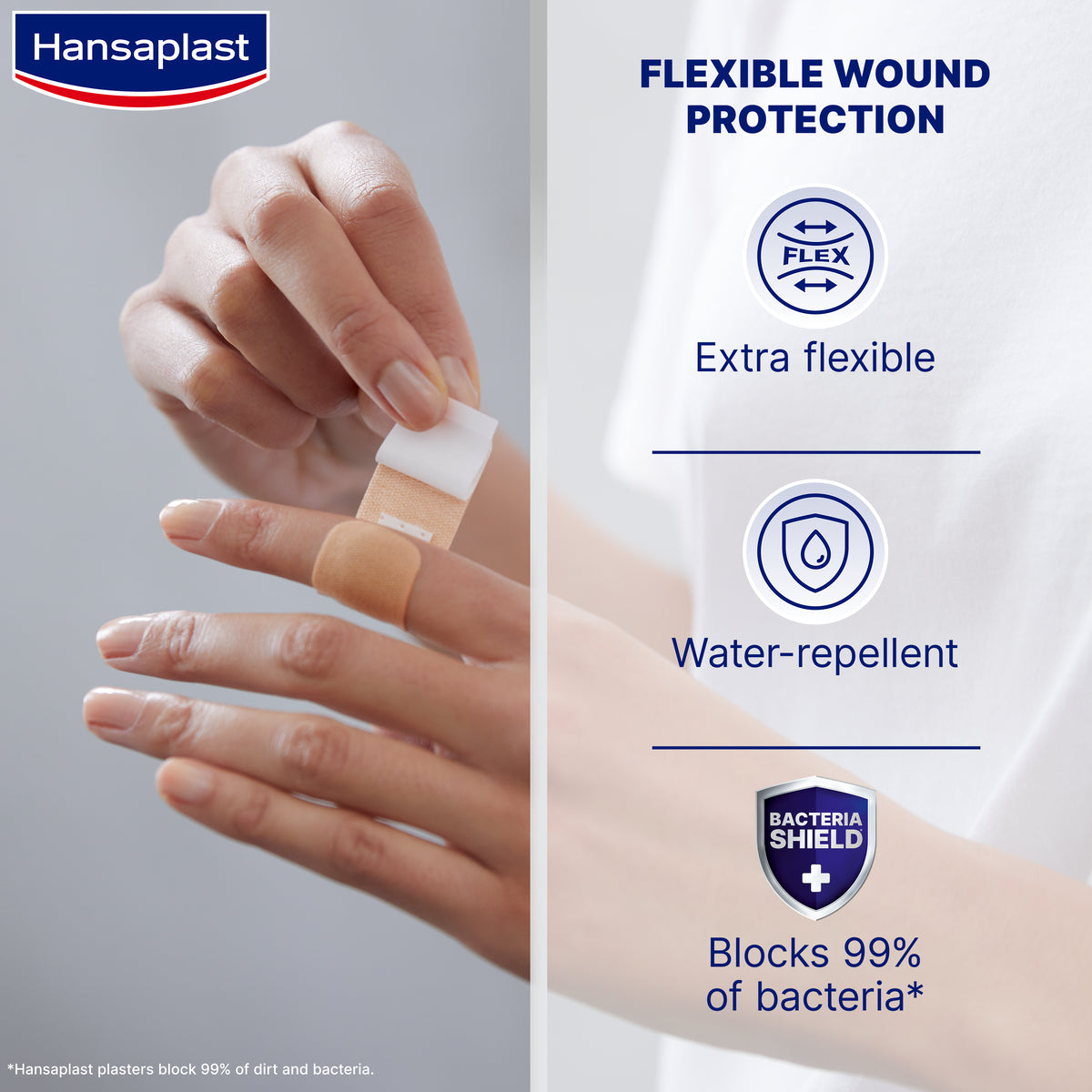 Hansaplast Elastic Extra Flexível 10 Pensos