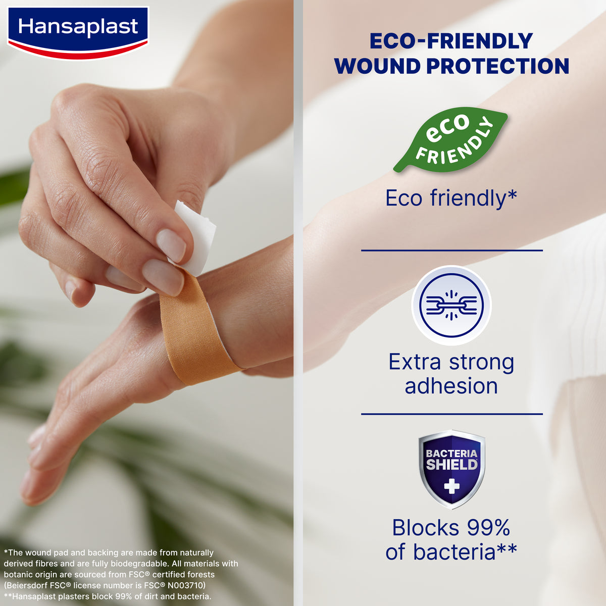 Hansaplast Green & Protect 1mx6cm