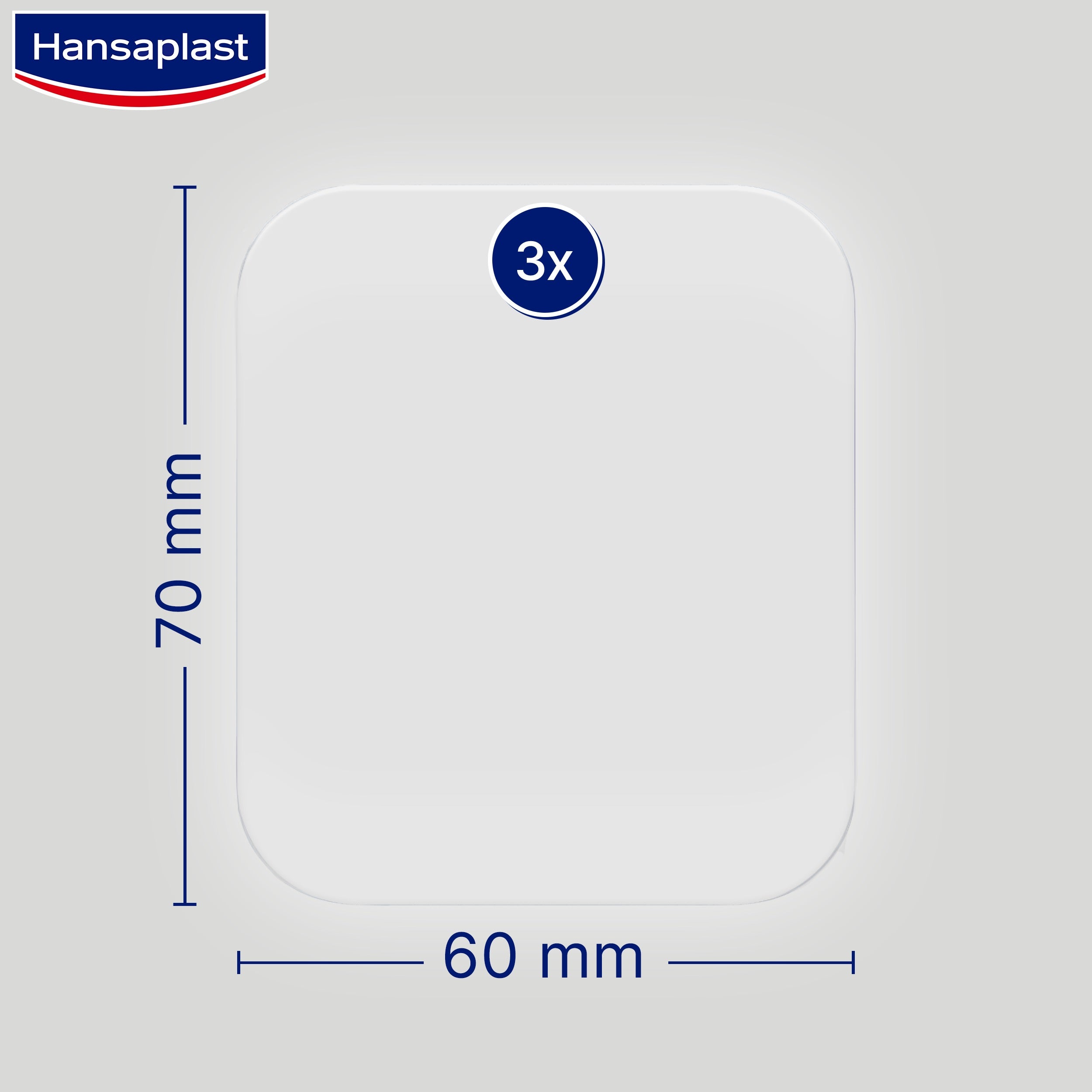 Hansaplast Second Skin Protection XL 3 Unidades