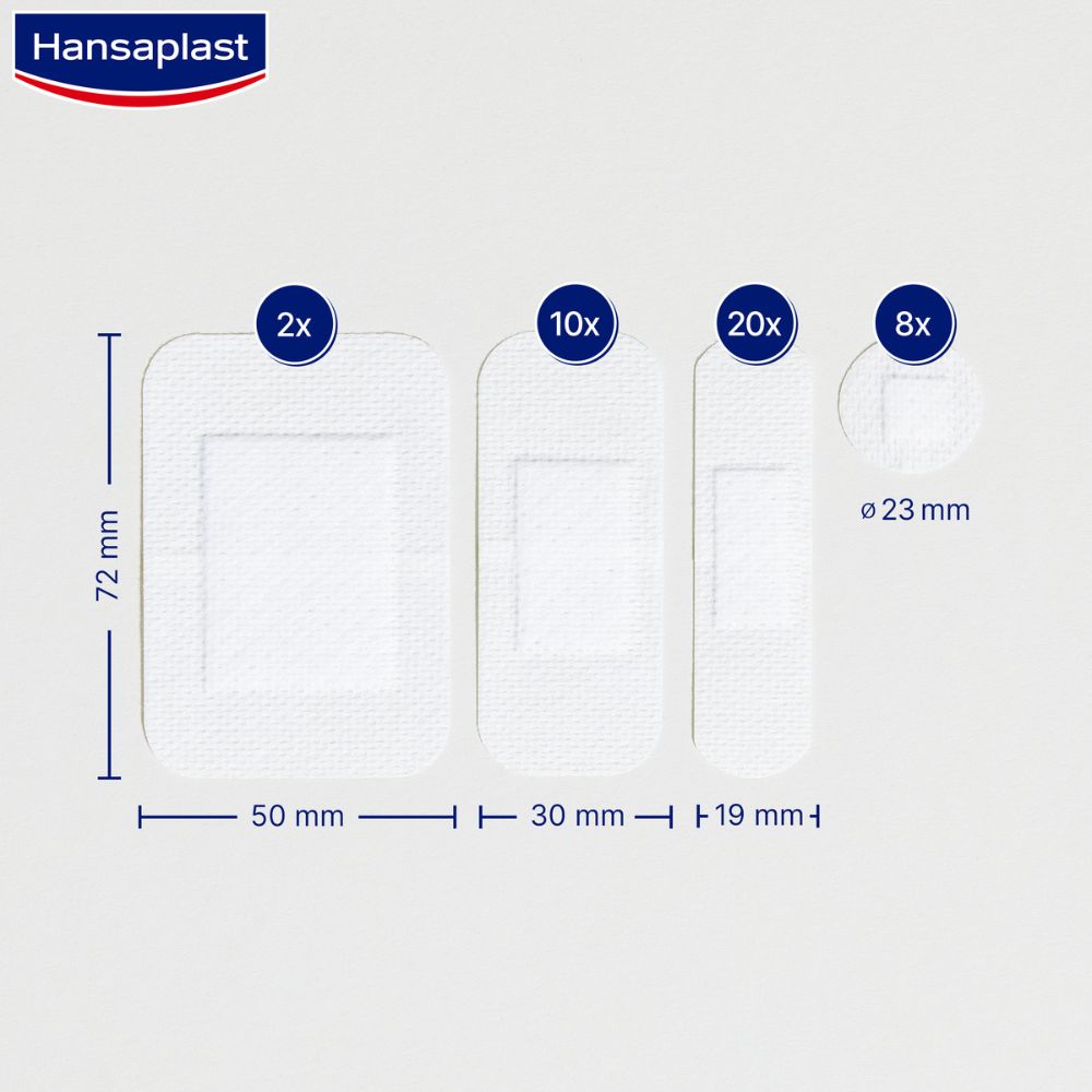 Hansaplast Sensitive Pensos Hipoalergénicos de 4 Tamanhos 40 unidades