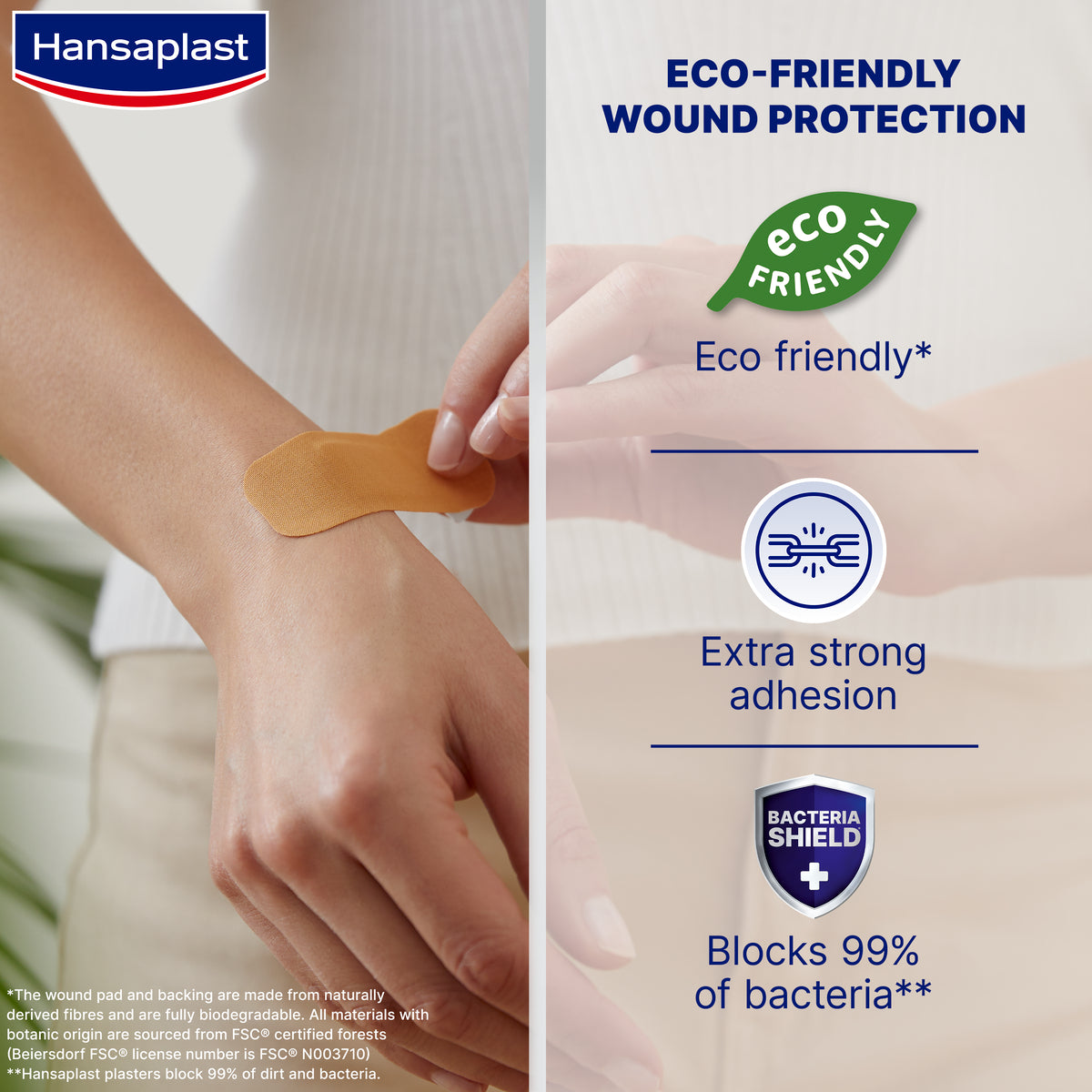 Hansaplast Green & Protect 20 pensos