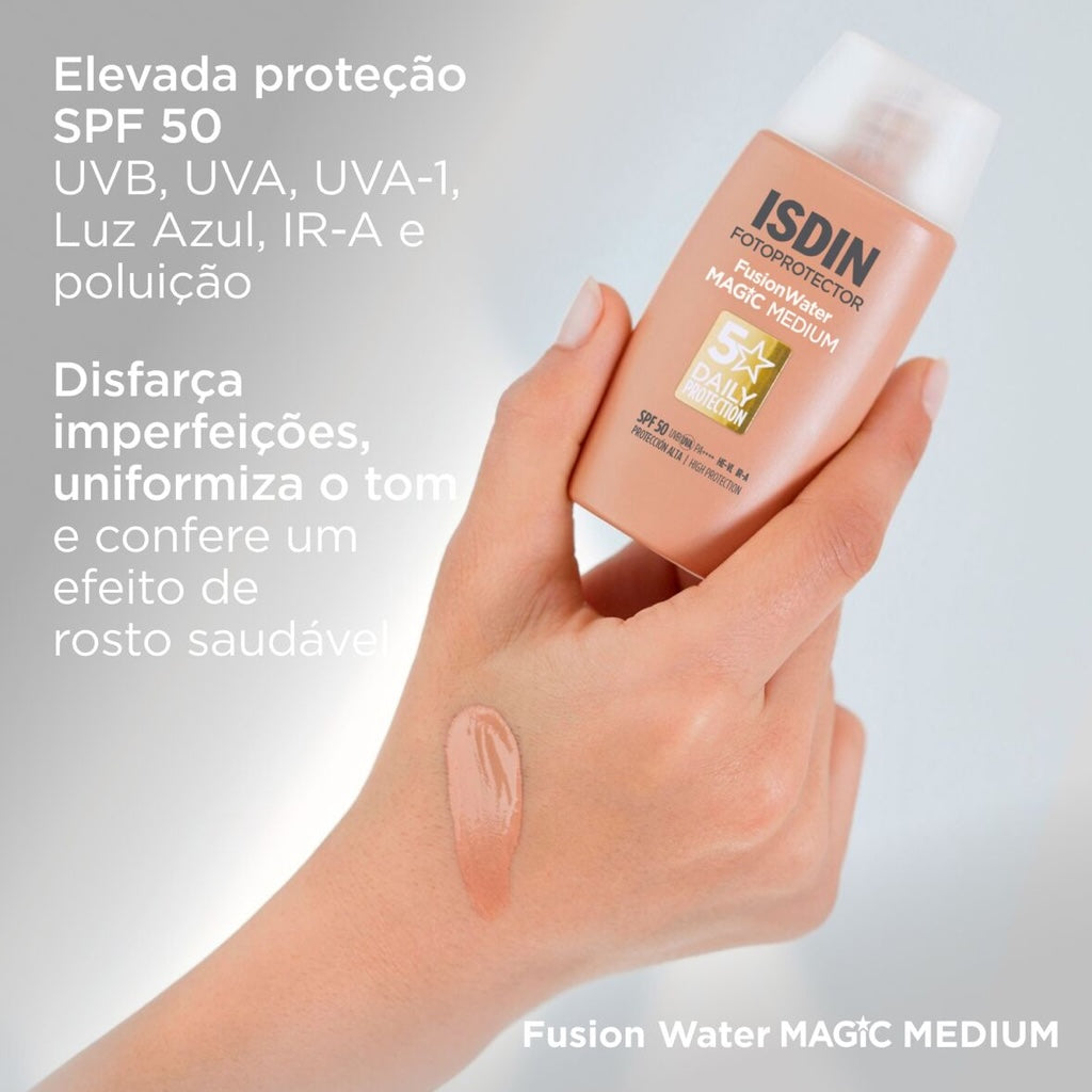 Isdin Fotoprotector Fusion Water Color Medium SPF50+ 50 ml - Protetor Solar