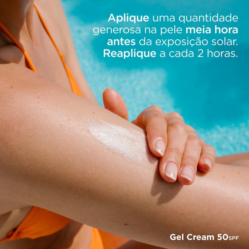 Isdin Fotoprotector Gel Creme SPF 50 250 ml - Protetor Solar Hidratação Intensa