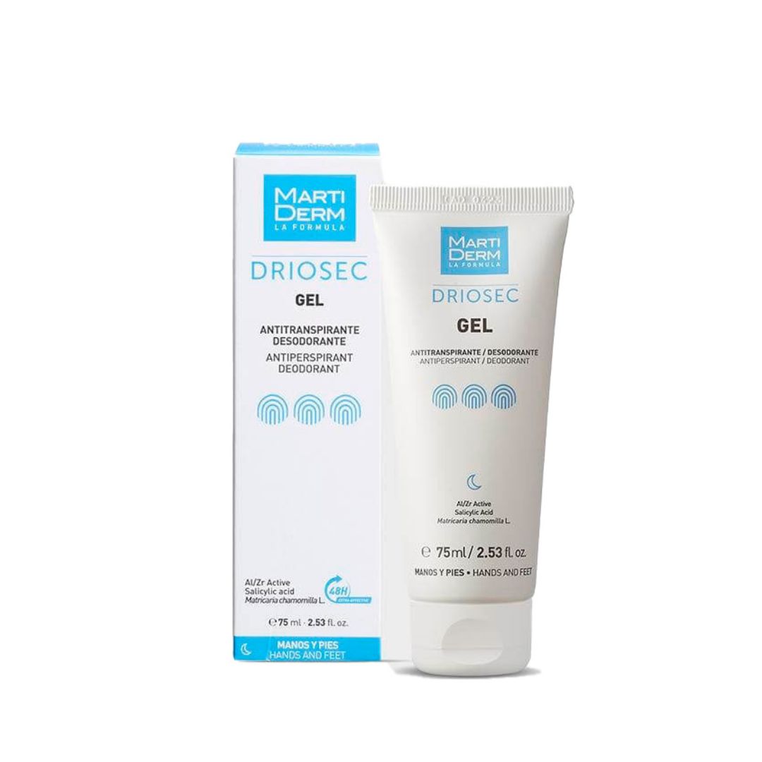 Martiderm Driosec Gel Antitranspirante Mãos e Pés 75ml